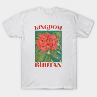 Kingdom of Bhutan Floral T-Shirt